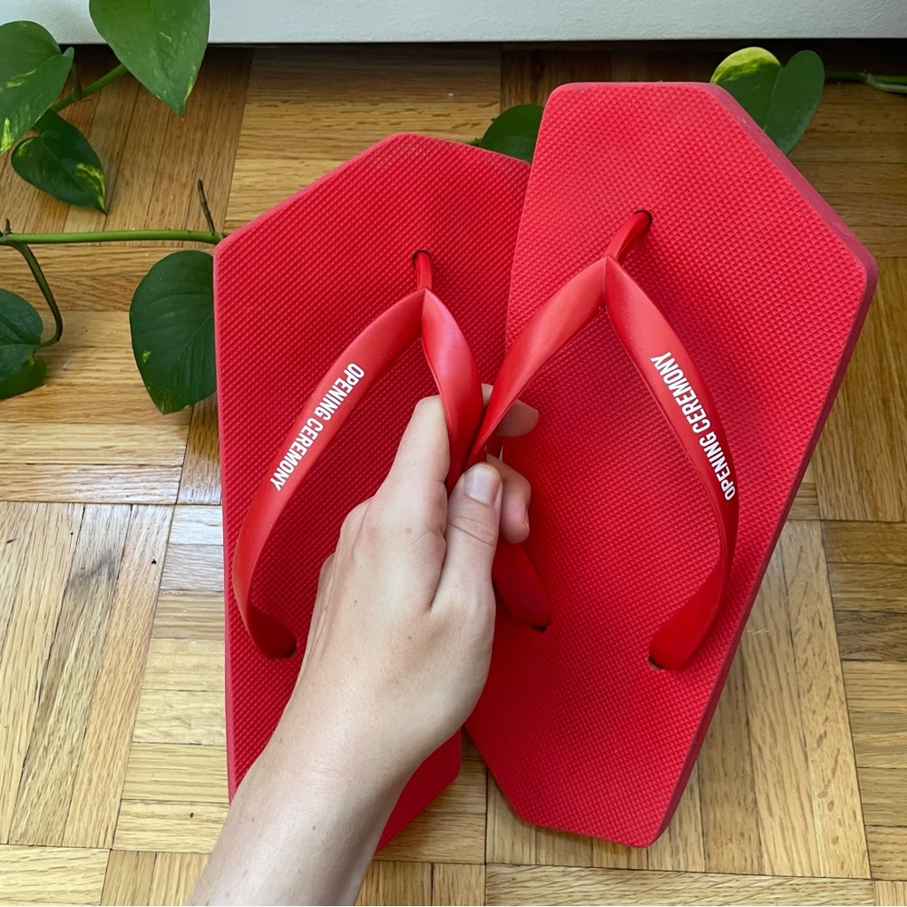 *SOLD* Opening Ceremony Square Flip Flops - UK 7/EUR 41/US 8